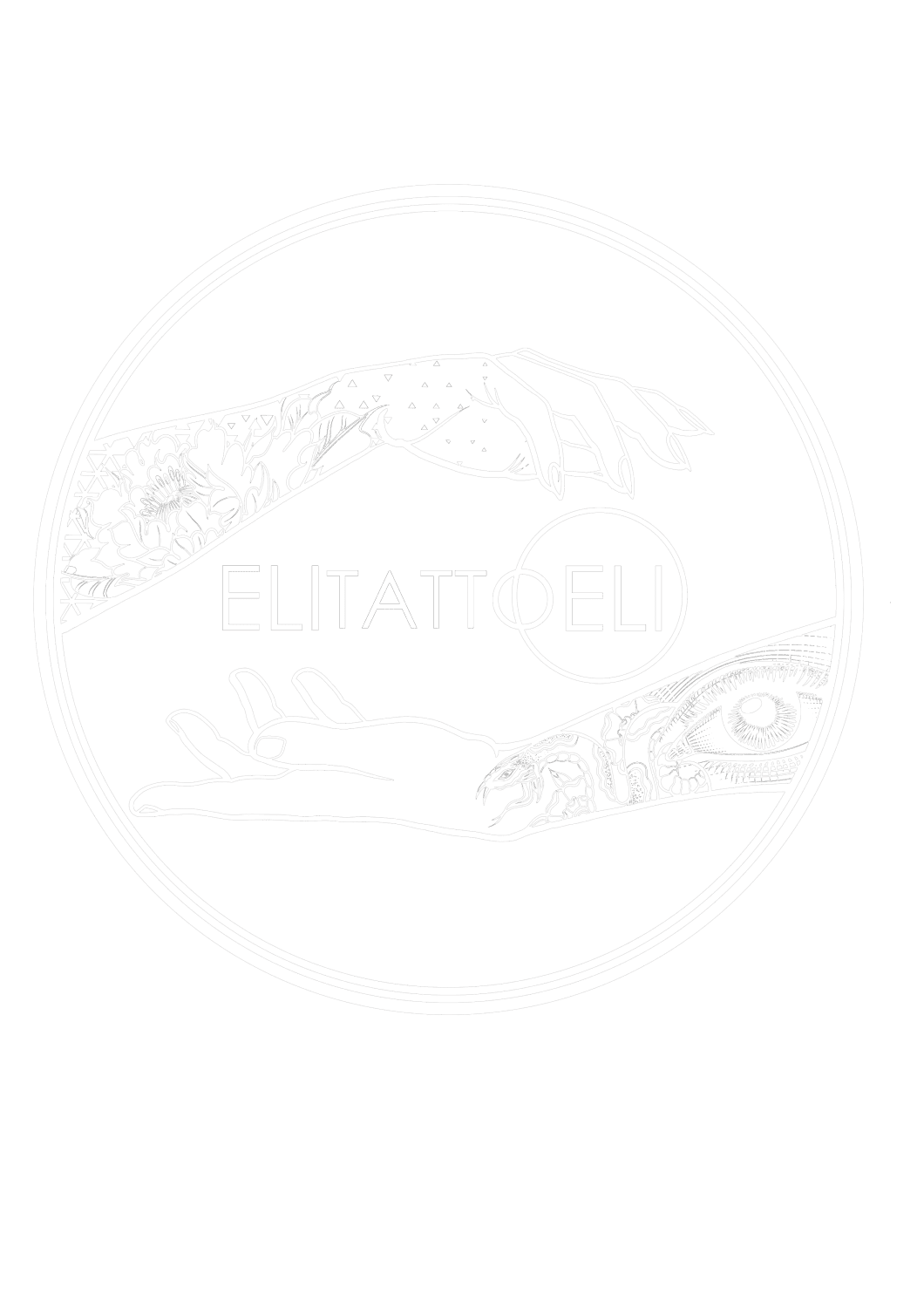 לוגו EliTattooEli, סטודיו הקעקועים של אלי שוולדר בפתח תקווה